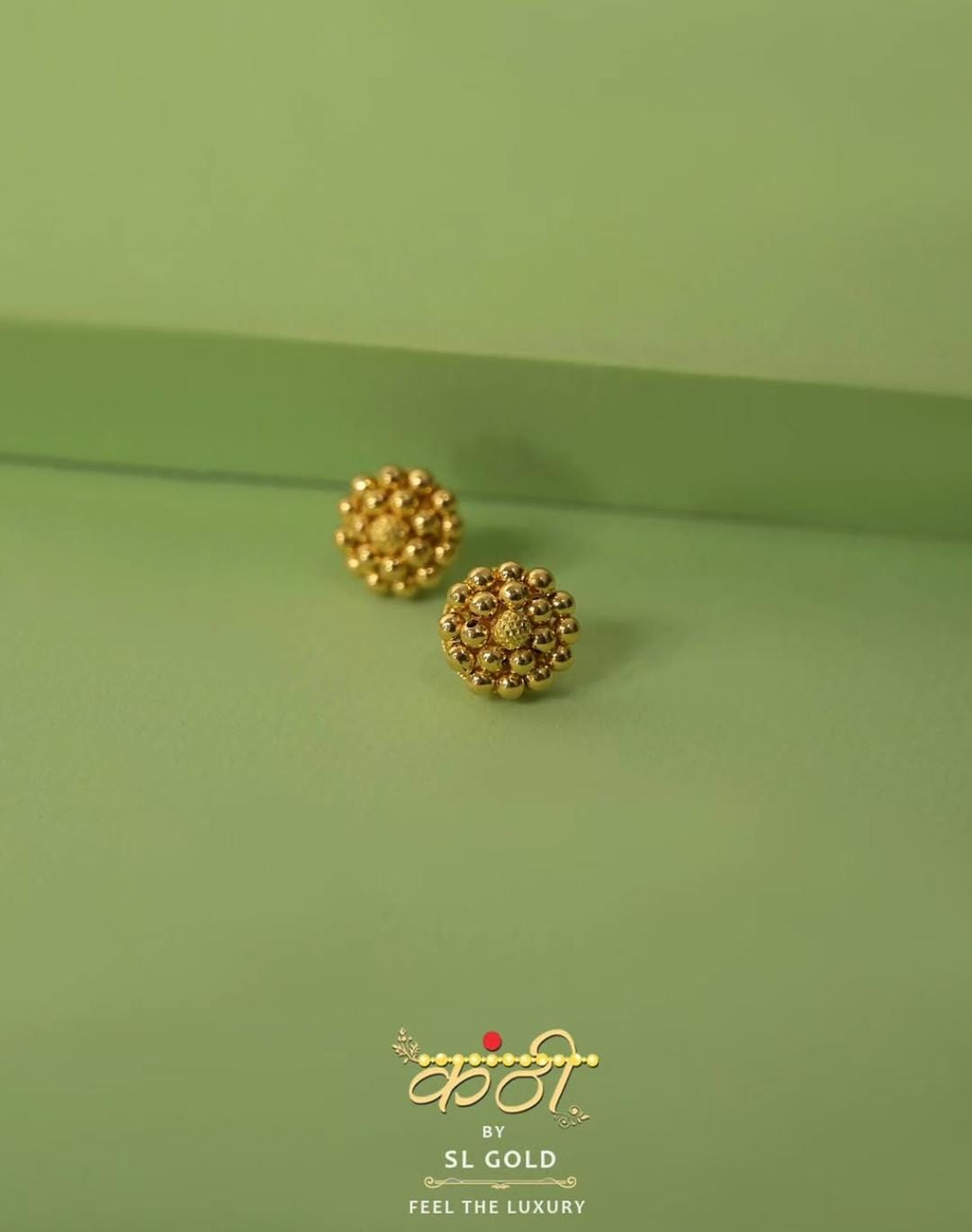 Royal Gold Beads Earrings